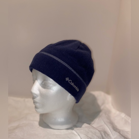 Unisex Columbia Omni-Heat Reflective Thermal Fleece Hat navy blue‎ S/M - Picture 8 of 15